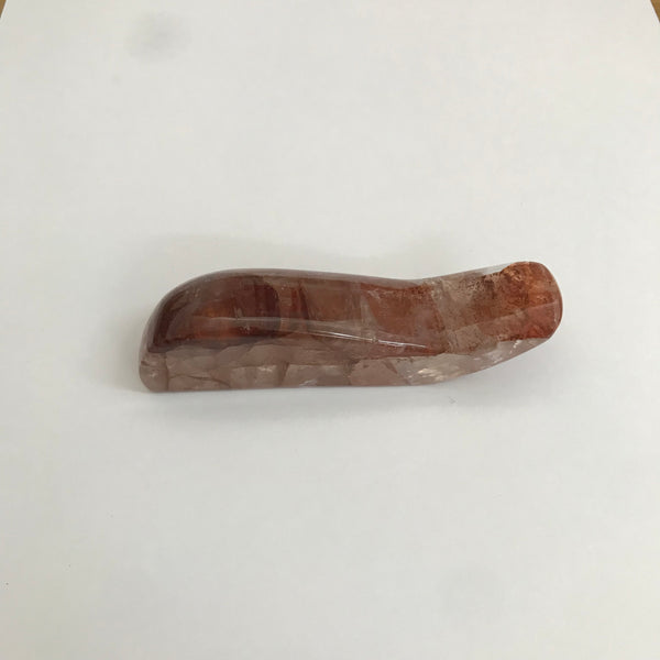 Quartz and Hematite Massage S -  Wand - 9cm - Crystal Geological