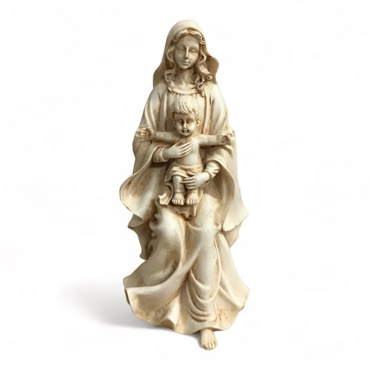 Virgin Mary with Baby Jesus Statue 16cm