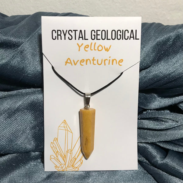 Assorted Gemstone Bullet Necklace - Crystal Geological