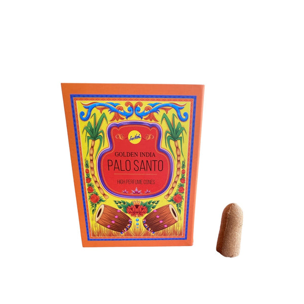 Golden India Incense Cones - Assorted - Backflow Incense - Crystal Geological