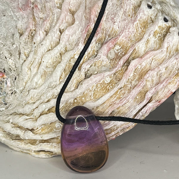 Assorted Tumble Gemstone Necklace on Black Cord - Crystal Geological - Crystal Geological