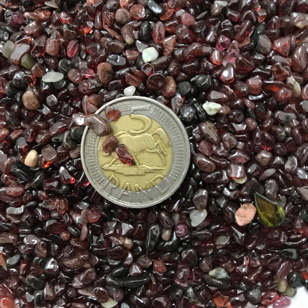 Extra Small Red Garnet Tumble Stone - Crystal Geological