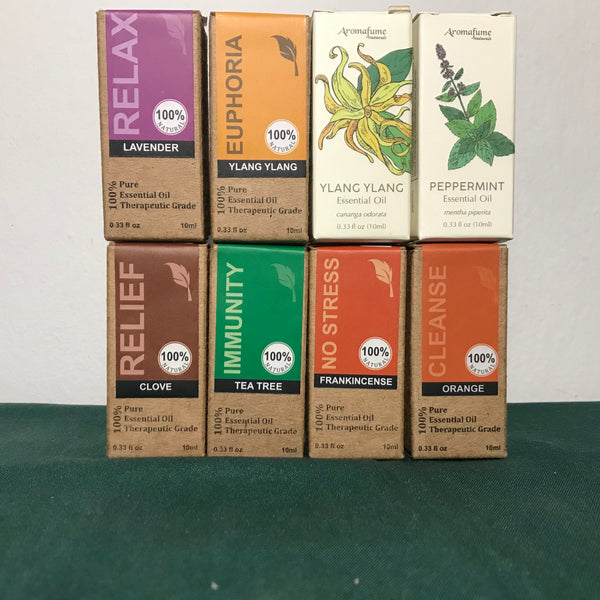 Assorted Aromafume Naturals Pure Essential Oils - 10ml - Crystal Geological