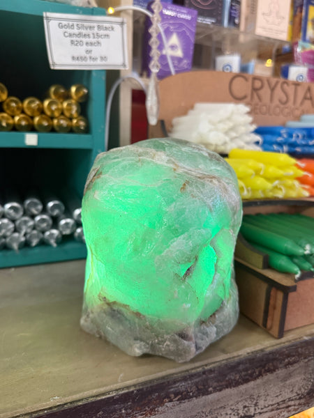 Fluorite Lamp - Semi Polished