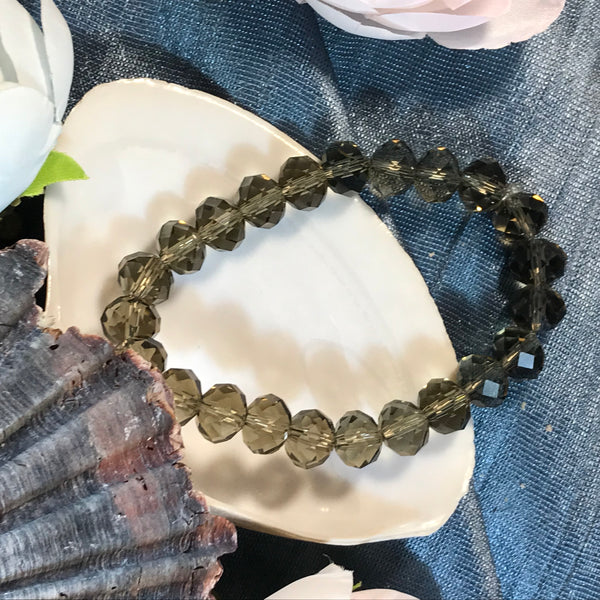 Faceted Glass Beaded Bracelets