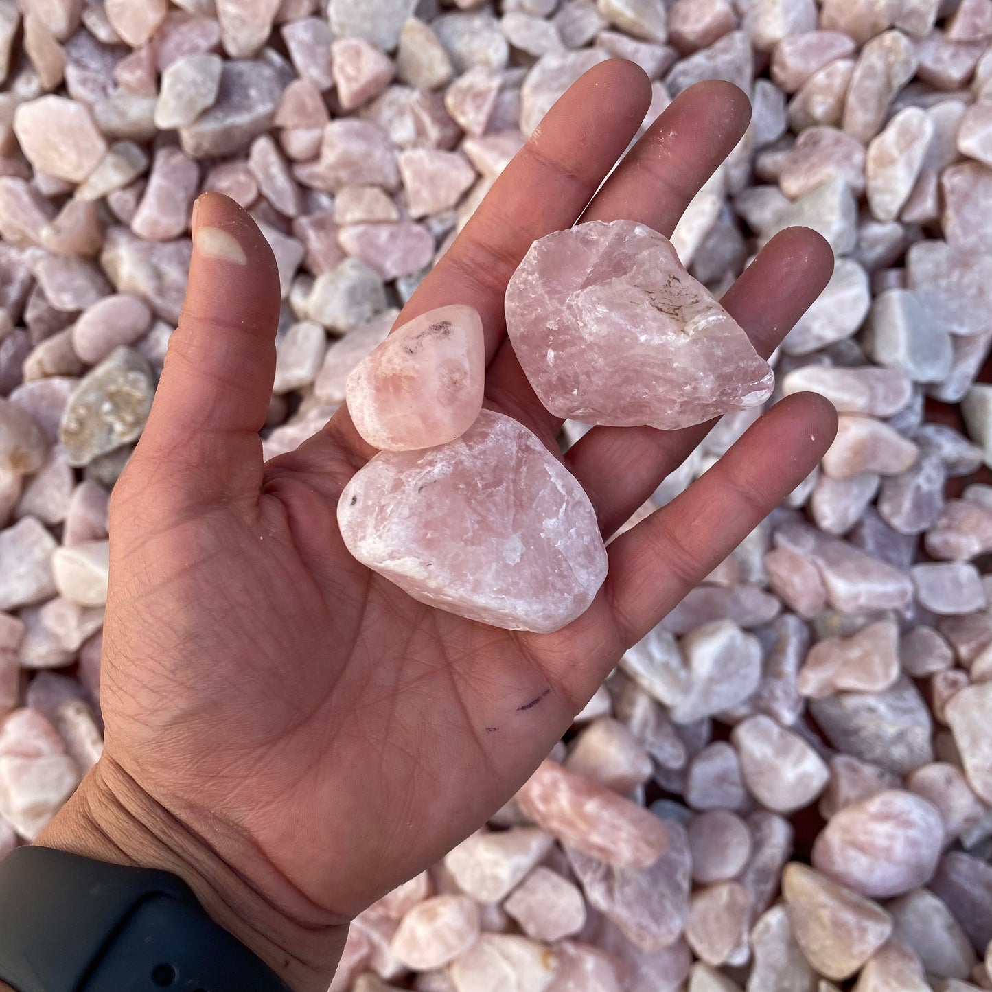 Rose Quartz Garden Tumble - Various KG bags