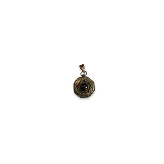 Garnet Sterling Silver Pendant