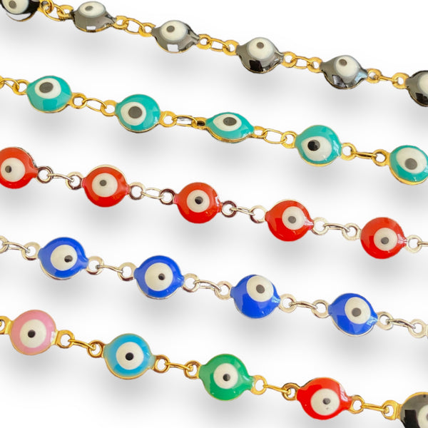 Evil Eye Stainless Steel Bracelet - Crystal Geological