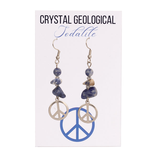 Assorted Sodalite Beaded Earrings - Crystal Geological