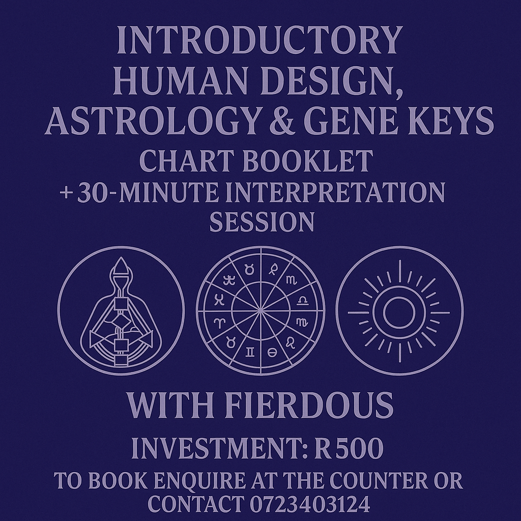 Introductory Human Design, Astrology & Gene Keys Chart Booklet + 30-Minute Interpretation with Fierdous Session