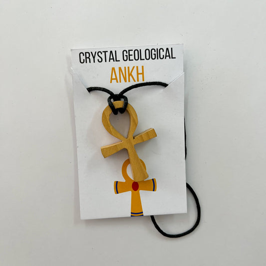 Ankh Cedar Wood Pendant