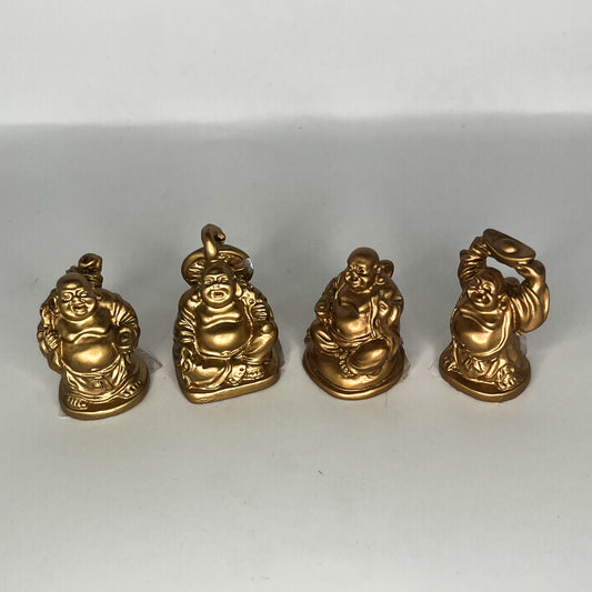 Assorted Miniature Bronze Laughing Buddha - 3,5cm