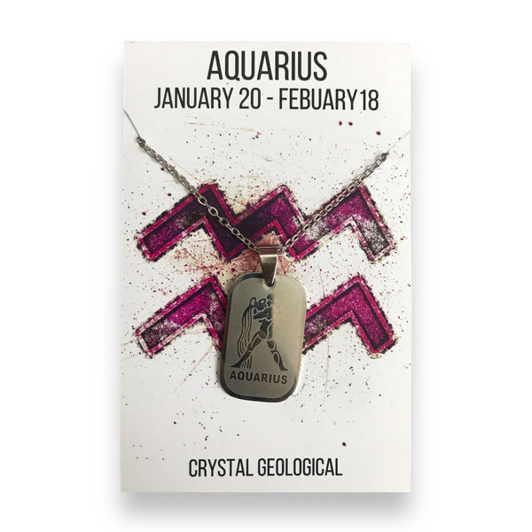 Assorted Zodiac Necklaces - Crystal Geological