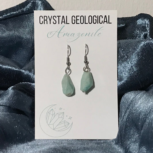 Assorted Amazonite Earring Pair - Crystal Geological