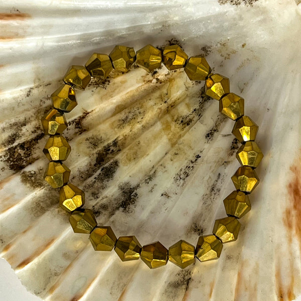 Faceted Glass Beaded Bracelets