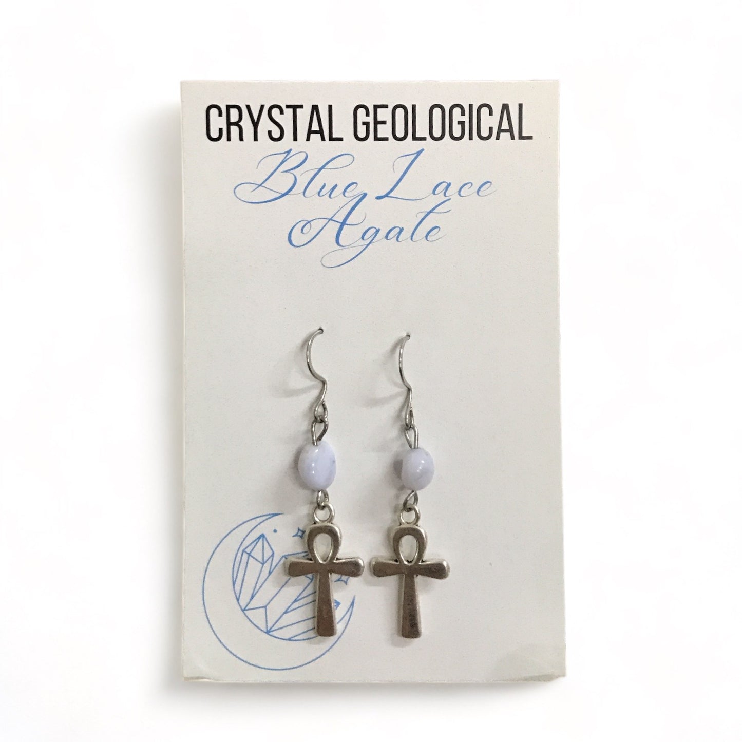Blue Lace Agate Earring Pair