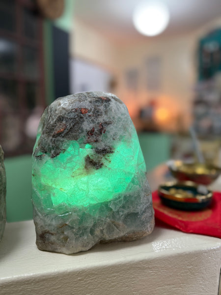 Fluorite Lamp - Semi Polished