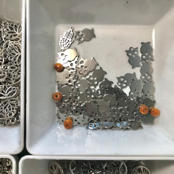 Assorted Metal Charms - Crystal Geological