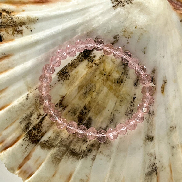 Faceted Glass Beaded Bracelets