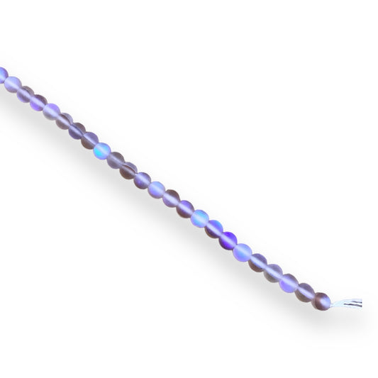 Assorted Glass Round Shimmer Bead Strings