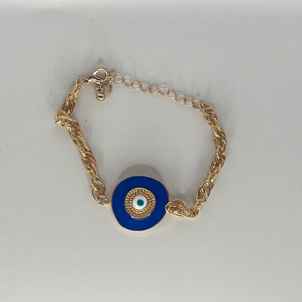 Assorted Evil Eye Stainless Steel Charm Bracelets