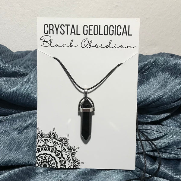 Assorted Gemstone Bullet Necklace - Crystal Geological