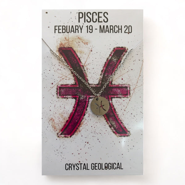 Assorted Zodiac Necklaces - Crystal Geological