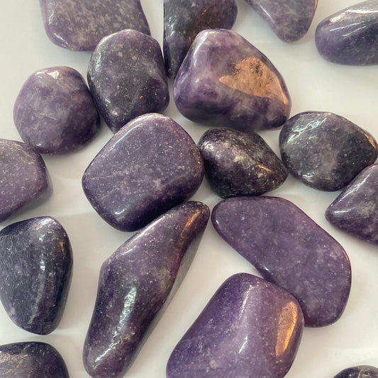 Lepidolite Tumble stone - Crystal Geological