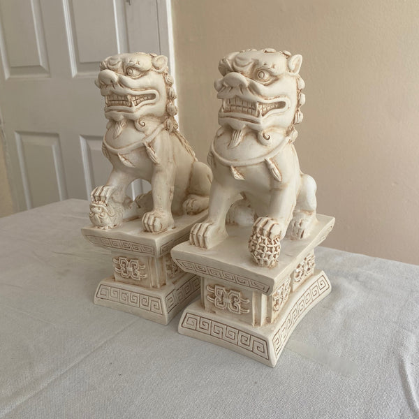 Large Fengshui Foo Dogs - 24cm - Crystal Geological