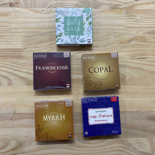 Aromafume Incense Bricks - Pack Contains 9 Bricks