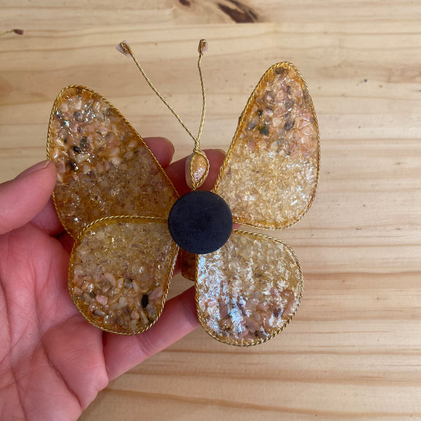 Gemstone Butterfly Fridge Magnet - Crystal Geological