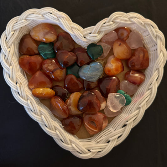 Assorted Gemstone Hearts - Crystal Geological