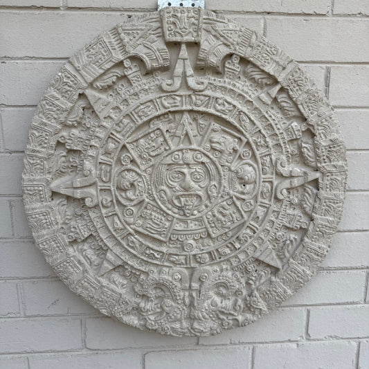 Mayan / Aztec Calendar Wall Hanging - Concrete- Store (Collection Only)