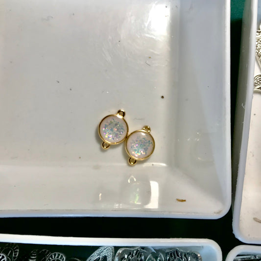 Pearlescent Resin Charm