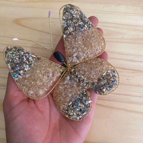 Gemstone Butterfly Fridge Magnet - Crystal Geological