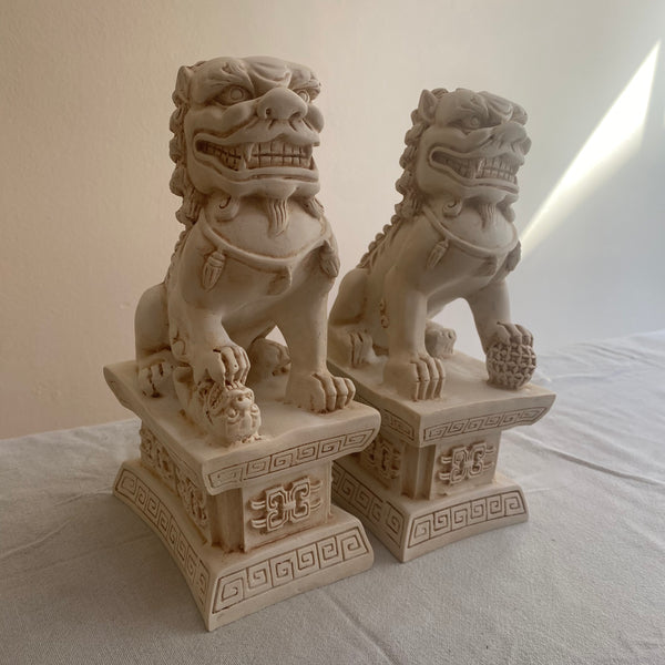 Large Fengshui Foo Dogs - 24cm - Crystal Geological