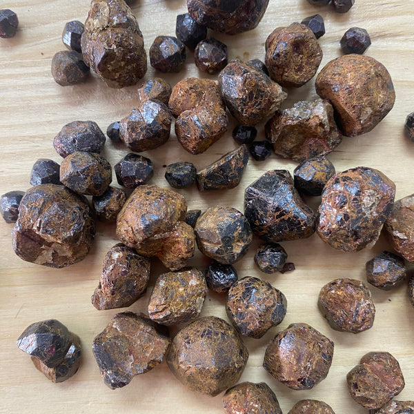 Rough Garnet Piece - Mixed Size - Crystal Geological
