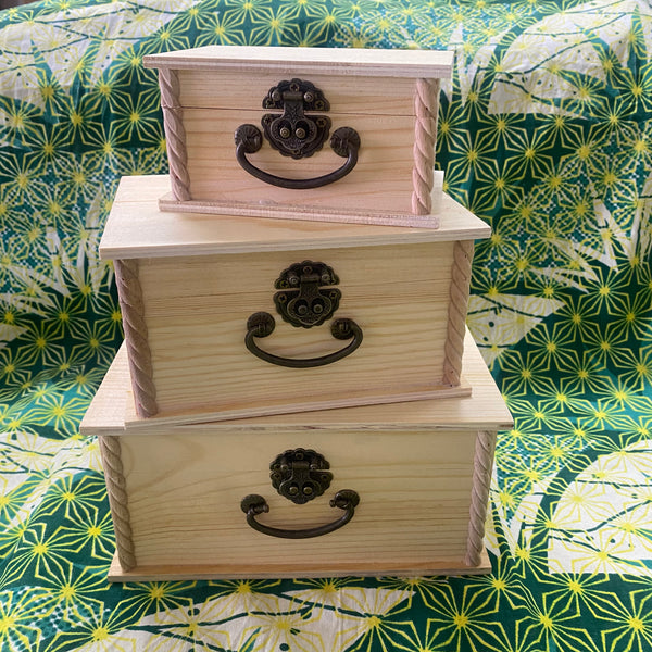 Assorted Wooden Box - Crystal Geological