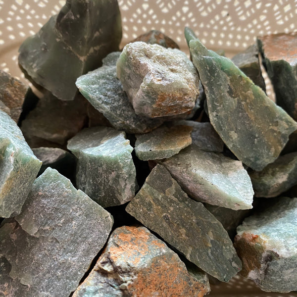 Green Agate Rough Piece - Crystal Geological