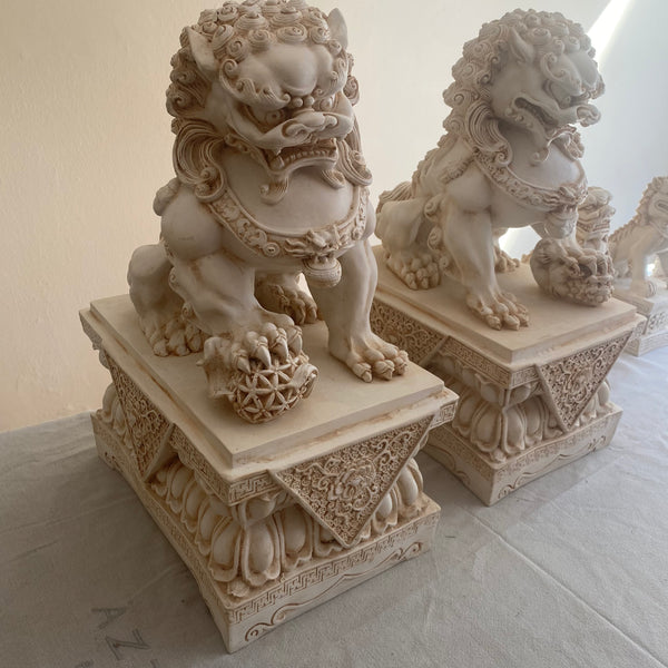 Extra Large Fengshui Foo Dogs Statue - 43cm ( Store Collection Only )