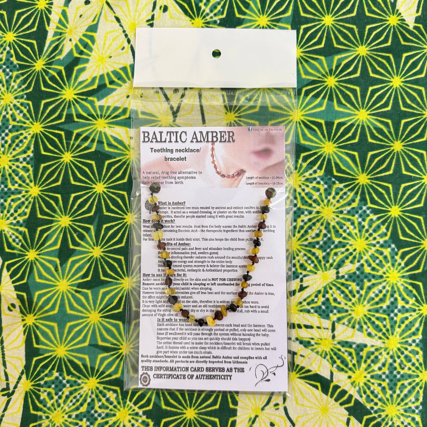 Baltic Amber Baby Teething Necklace
