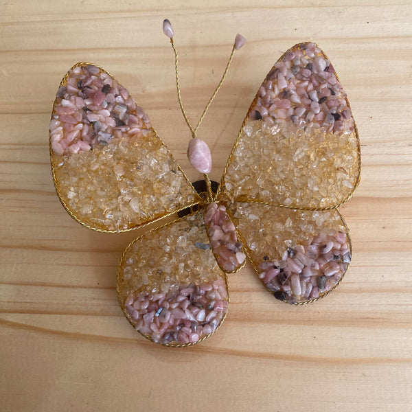 Gemstone Butterfly Fridge Magnet - Crystal Geological