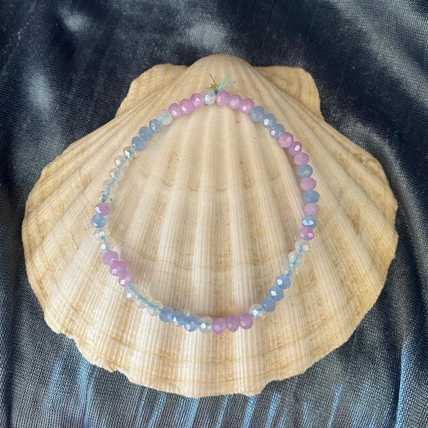 Faceted Glass Beaded Bracelets