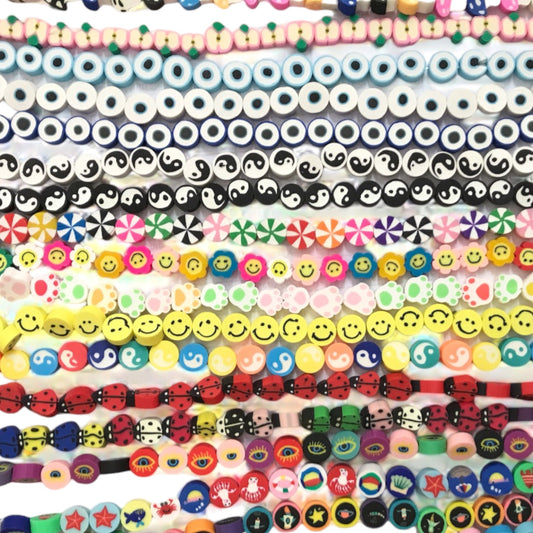 Polymer Clay Bead Assorted Strings