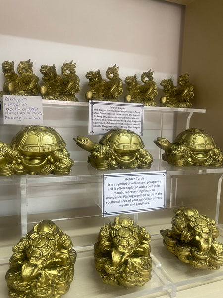 Fengshui Golden Dragon - Crystal Geological