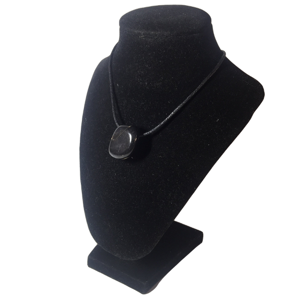 Assorted Tumble Gemstone Necklace on Black Cord - Crystal Geological - Crystal Geological