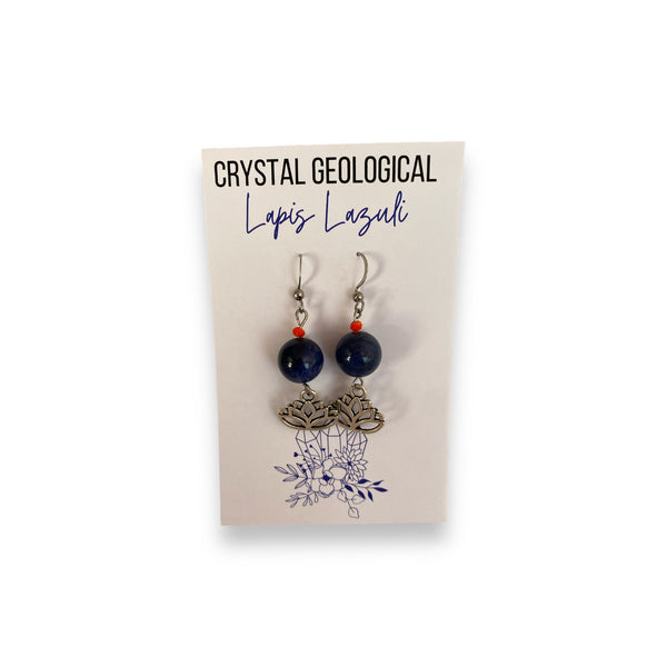 Assorted Lapis Lazuli Earring Pair - Crystal Geological