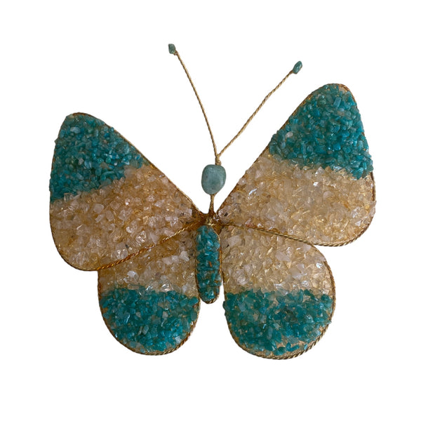 Gemstone Butterfly Fridge Magnet - Crystal Geological