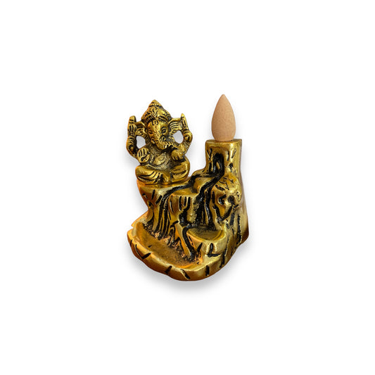 Ganesha  Back Flow Burner Metal - 12cm
