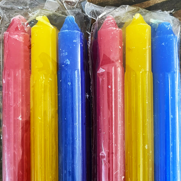 Begum 3 in 1 Candle Pack - 6 Candles - Crystal Geological